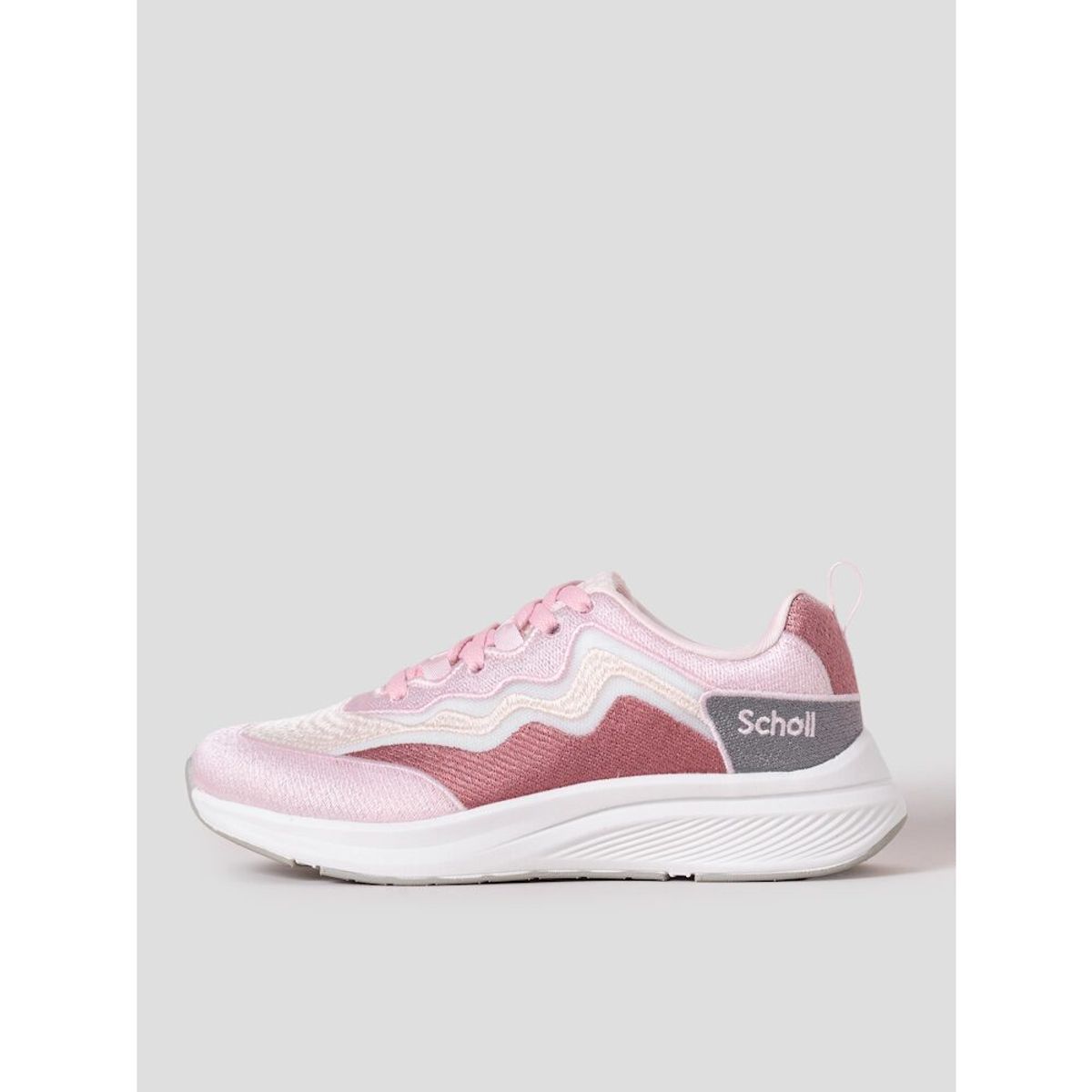 숄(SCHOLL) (WOMEN) 경량 아웃솔 자수 스니커즈  화이트 (HH54K2S141)