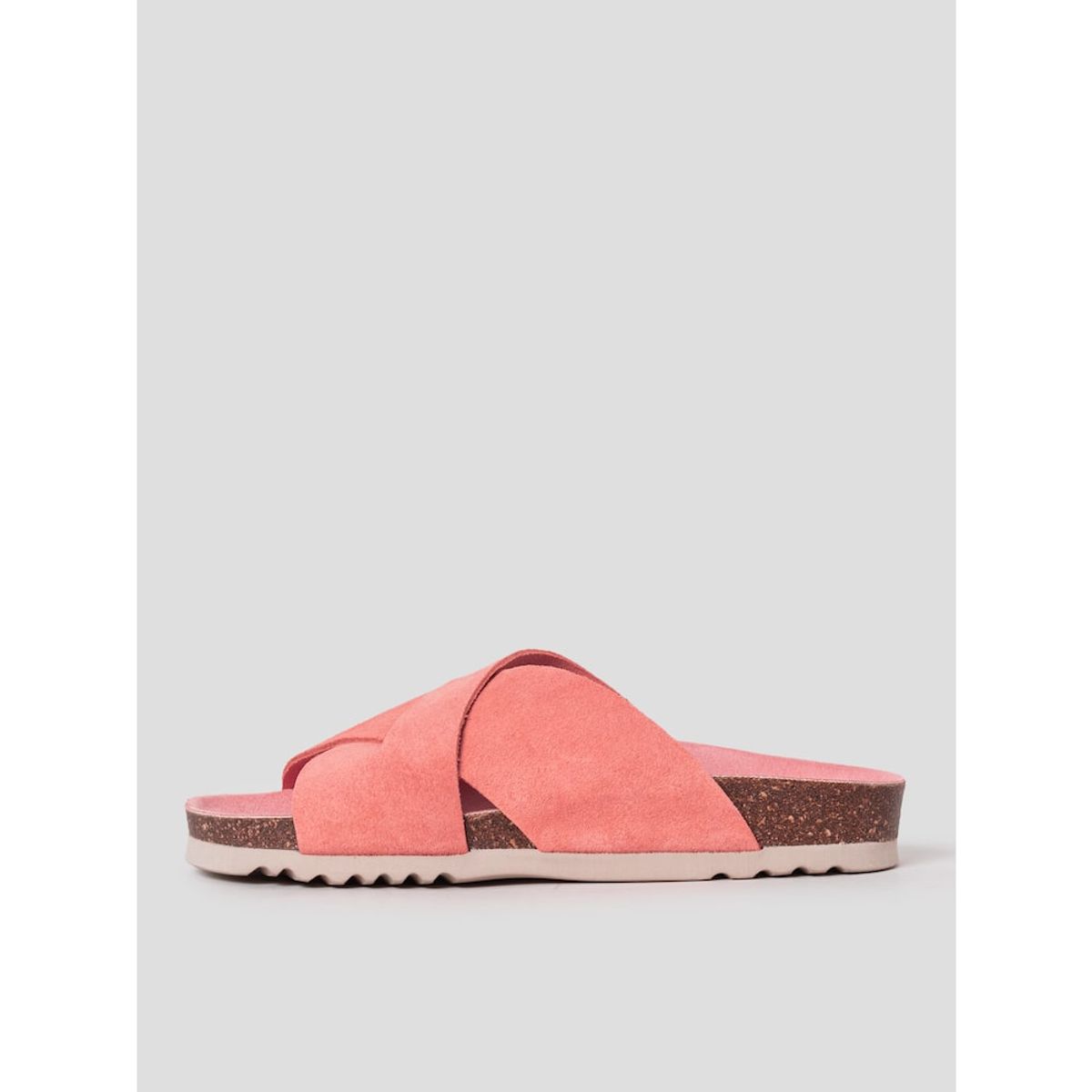 숄(SCHOLL) (WOMEN) 코르크 크로스 샌들  코럴 (HH54K2C917)