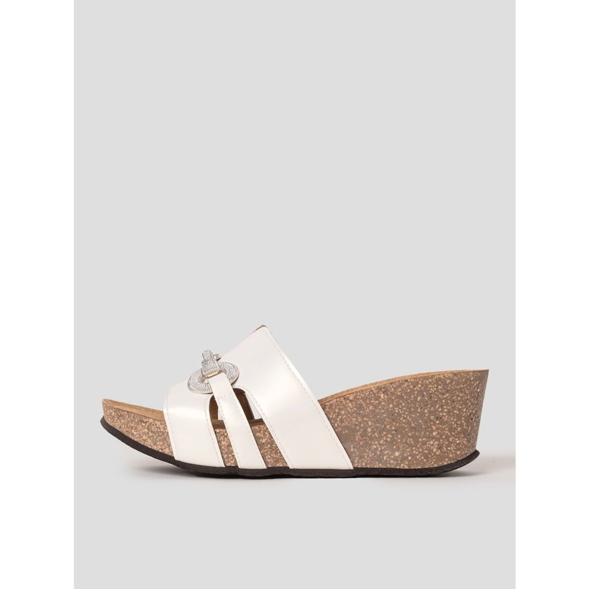 숄(SCHOLL) (WOMEN) 원스트랩 컴포트 청키 샌들  화이트 (HH54K2F111)