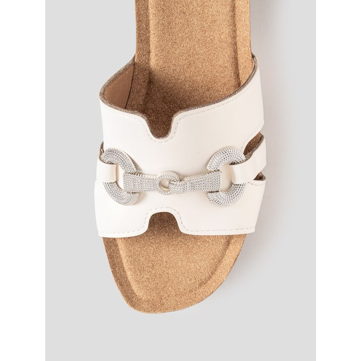 숄(SCHOLL) (WOMEN) 원스트랩 컴포트 청키 샌들  화이트 (HH54K2F111)