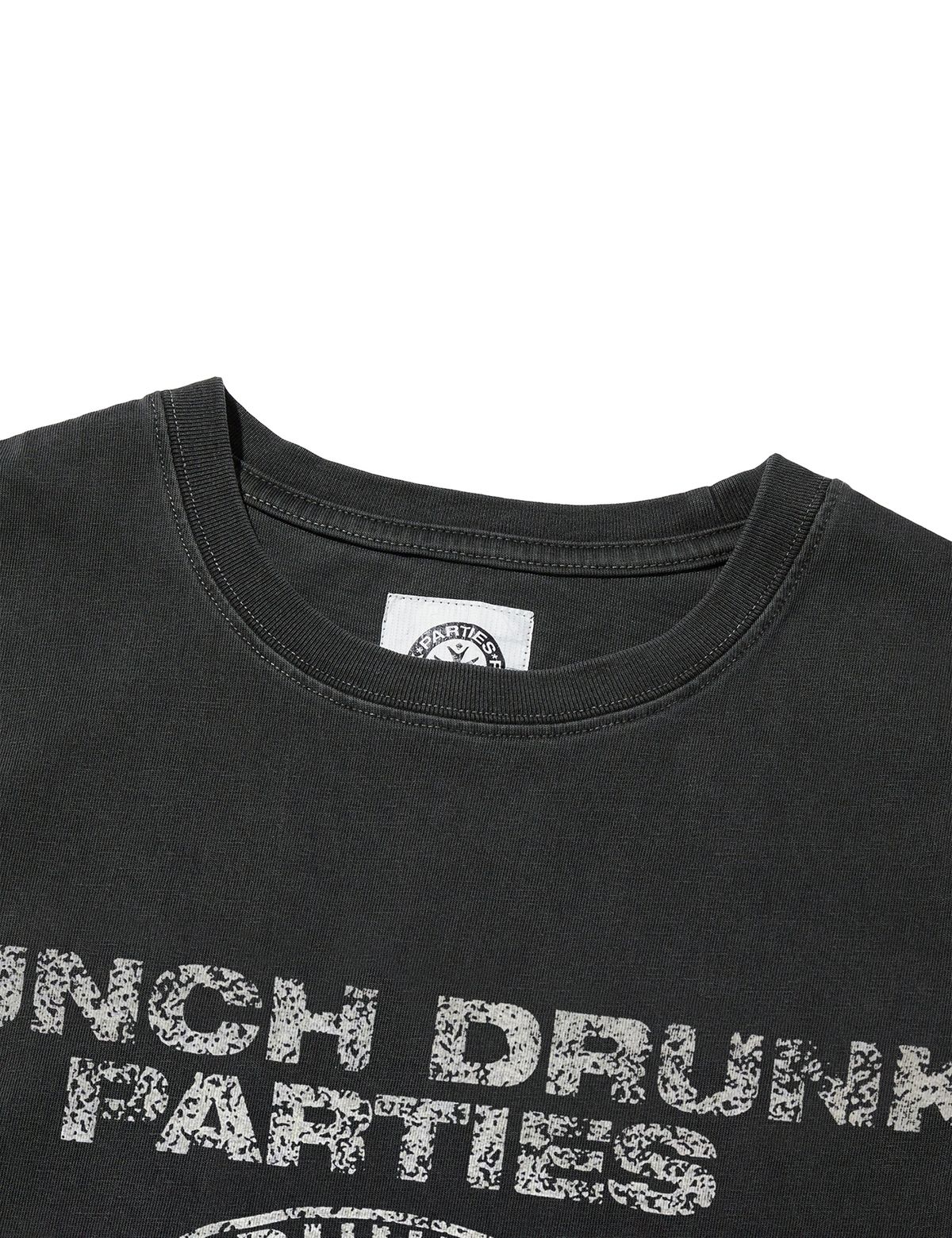 펀치드렁크파티즈(PUNCH DRUNK PARTIES) SHG Seal Garment Dyed Tee (CHARCOAL)
