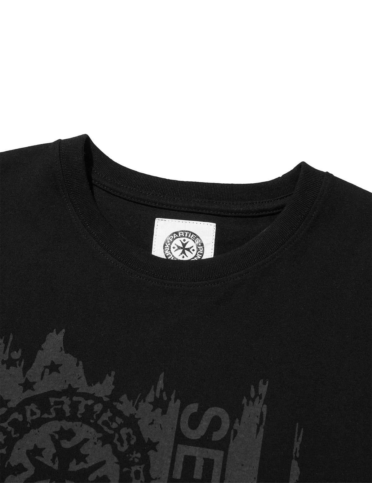 펀치드렁크파티즈(PUNCH DRUNK PARTIES) Parties Flag Tee (BLACK)