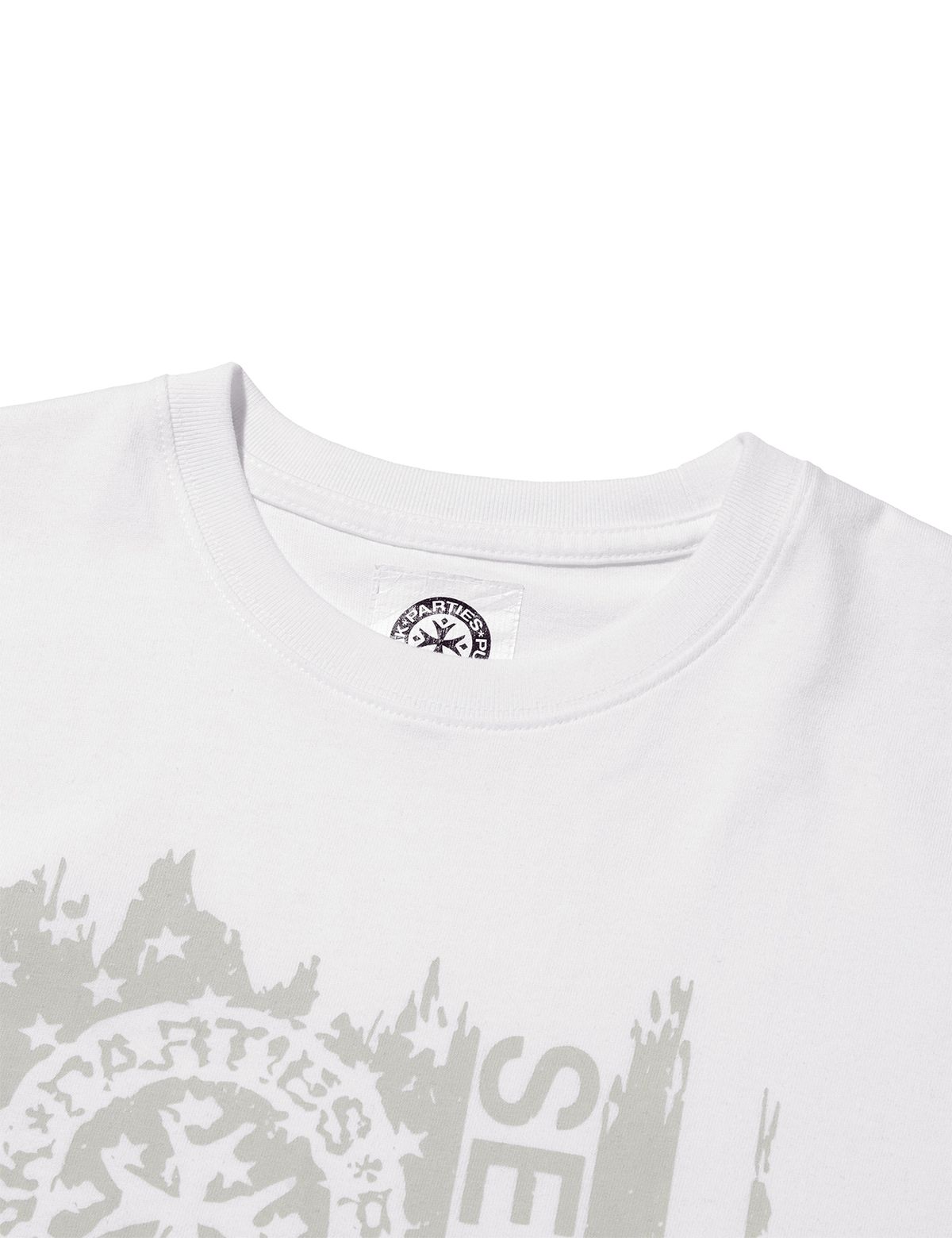 펀치드렁크파티즈(PUNCH DRUNK PARTIES) Parties Flag Tee (WHITE)