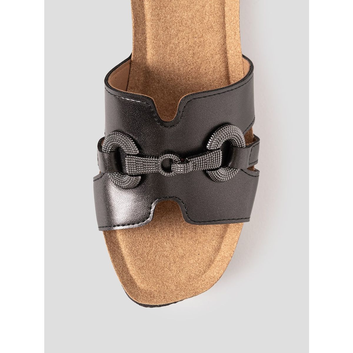 숄(SCHOLL) (WOMEN) 원스트랩 컴포트 청키 샌들  블랙 (HH54K2F115)