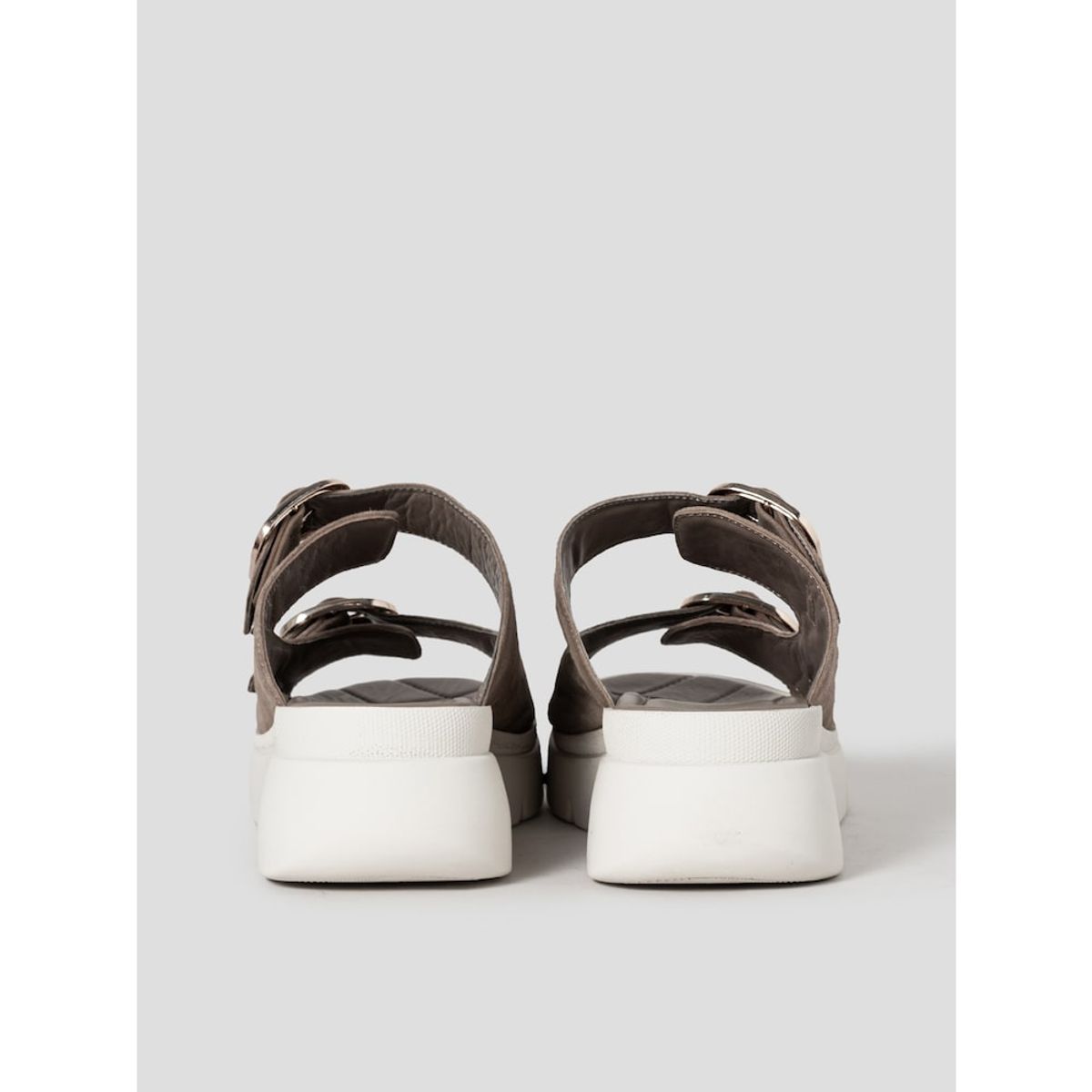 숄(SCHOLL) (WOMEN) 투스트랩 빅버클 컴포트 샌들  브라운 (HH54K2F14D)