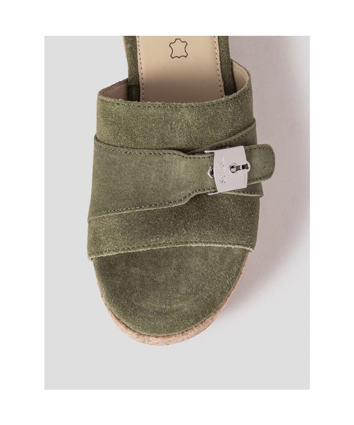 숄(SCHOLL) (WOMEN) 원스트랩 청키 샌들  카키 (HH54K2W11H)