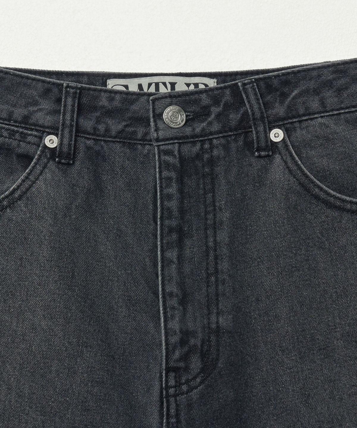 세터(SATUR) 릴렉스드 데님 팬츠 블랙
