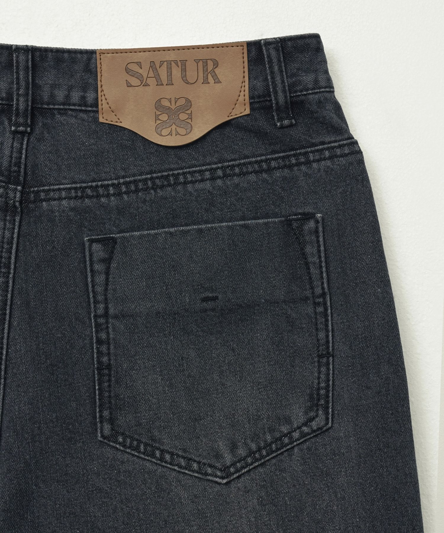 デニム・ジーパン SATUR Relaxed denim pants black SA251MDP04BLK0 MUSINSA | SATUR Relaxed denim pants black