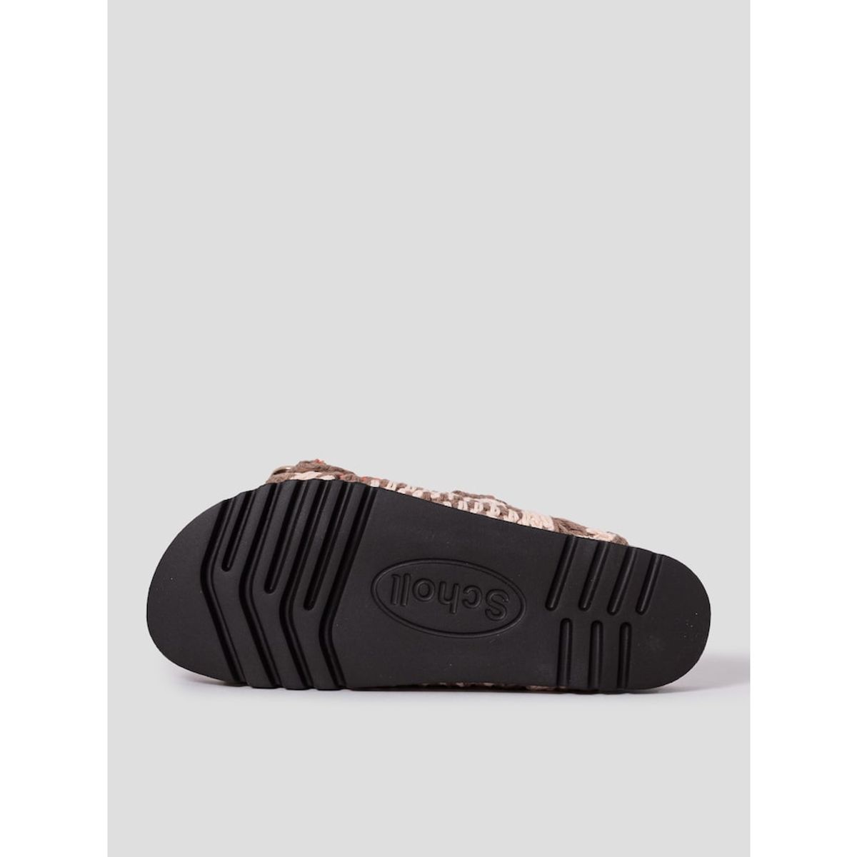 숄(SCHOLL) (WOMEN) 코르크 투스트랩 크로셰 샌들  옐로이시 브라운 (HH54K2C19B)