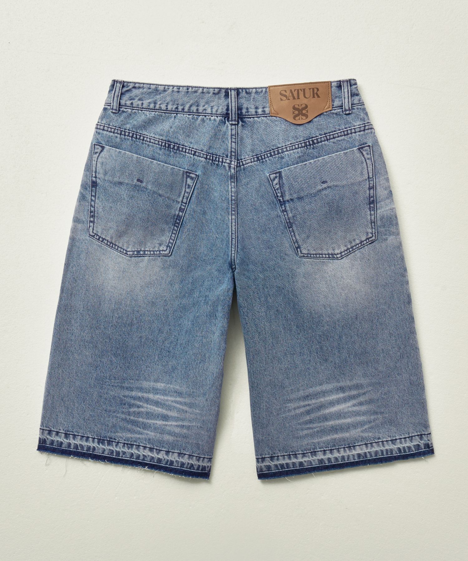 ■SATUR■ Gabon denim bermuda pants light blue SA252UHT01LB MUSINSA | SATUR Gabon denim Bermuda pants Neutro black
