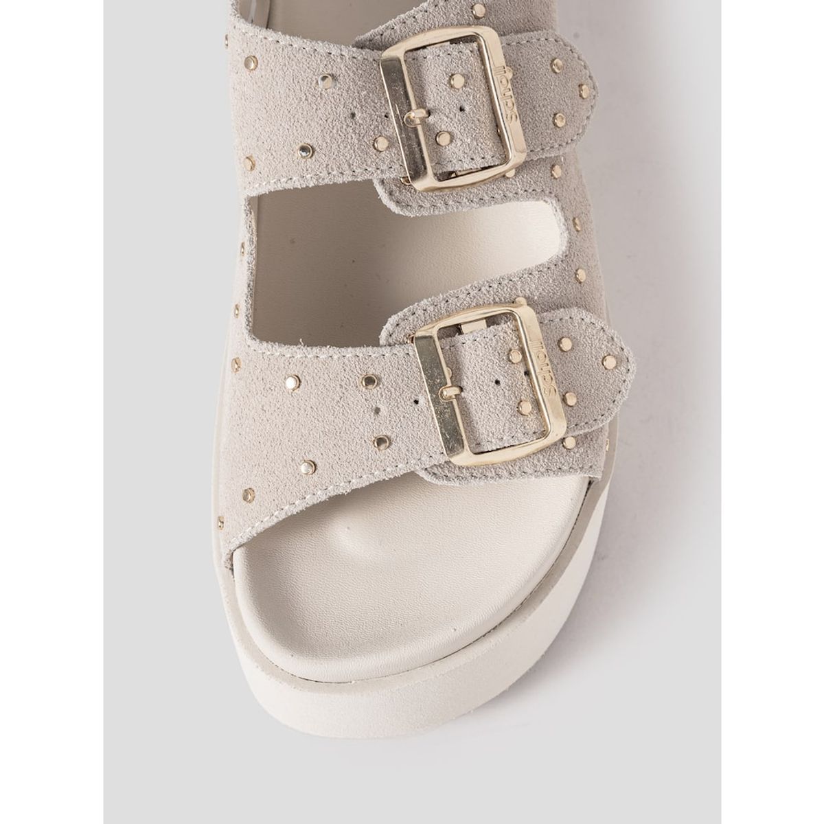 숄(SCHOLL) (WOMEN) 투스트랩 스터드 샌들  브라운 (HH54K2G11D)