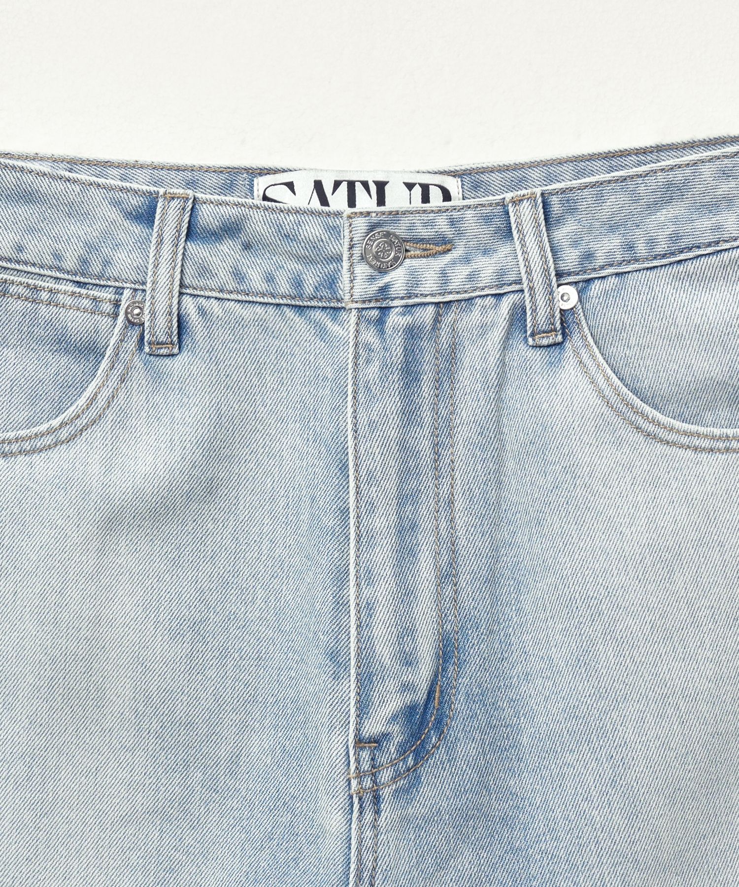 MUSINSA | SATUR Linen Relaxed Denim Pants Light Blue