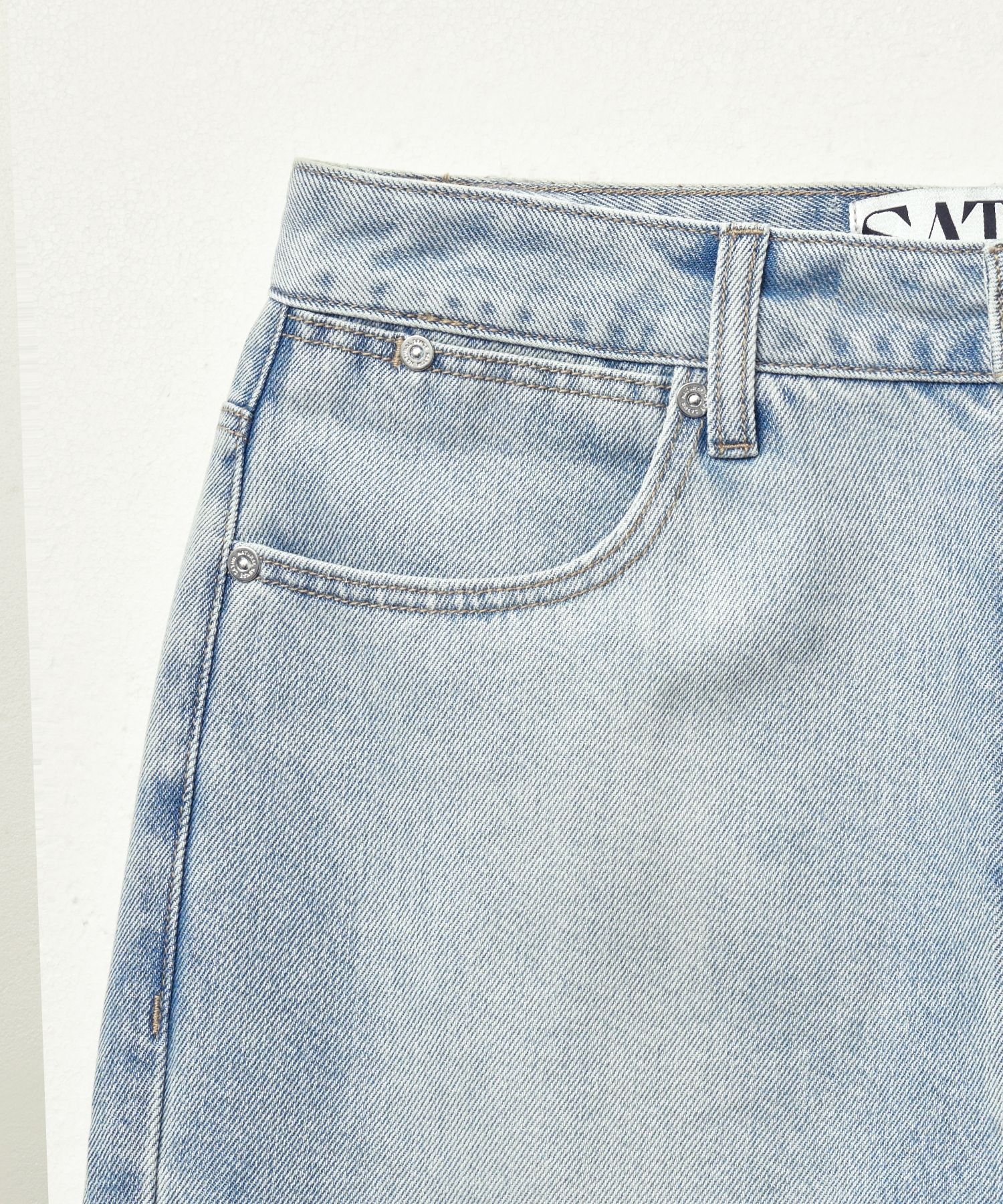 MUSINSA | SATUR Linen Relaxed Denim Pants Light Blue