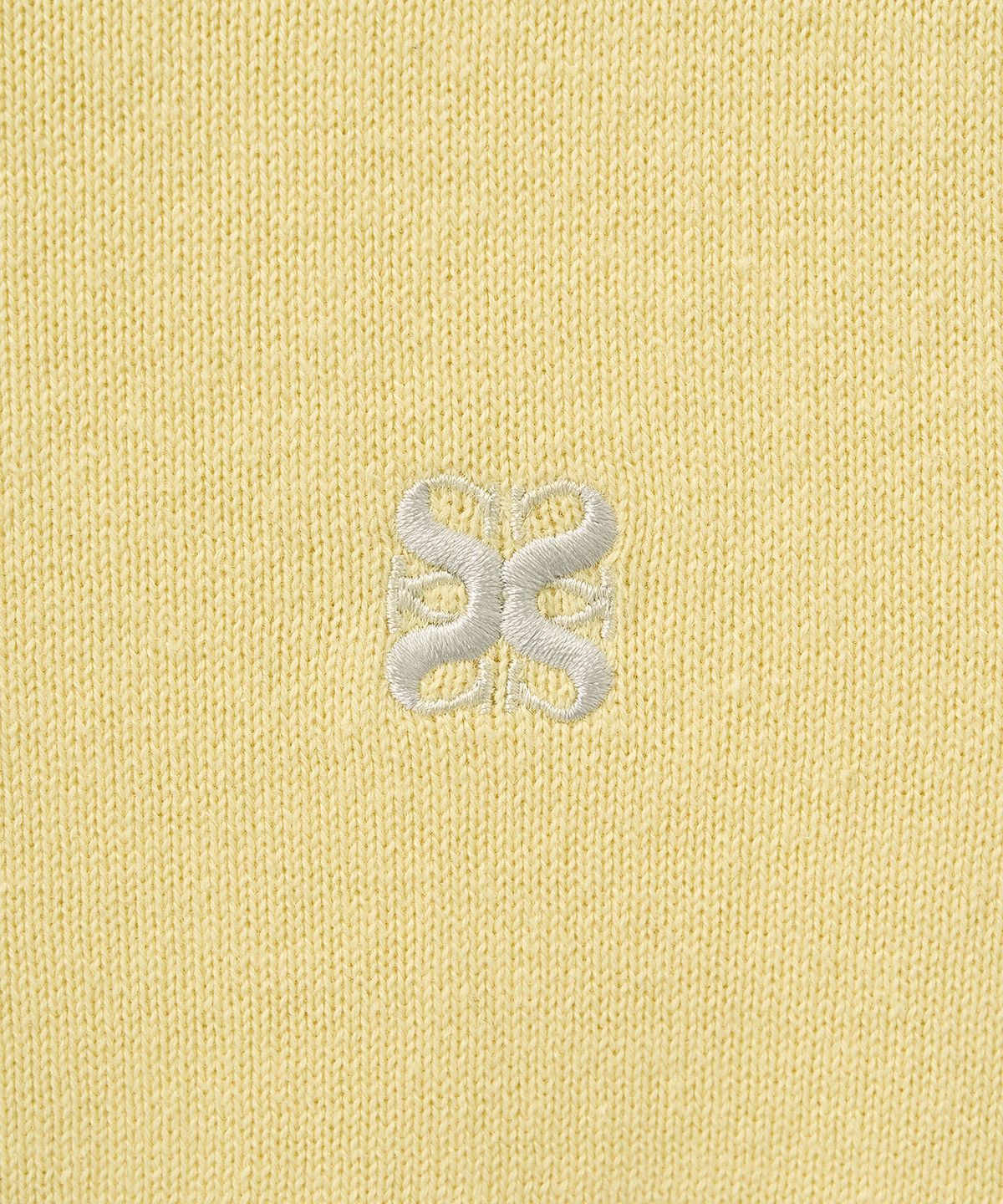 세터(SATUR) (W) 클래식 크루 넥 하프 니트 옐로우