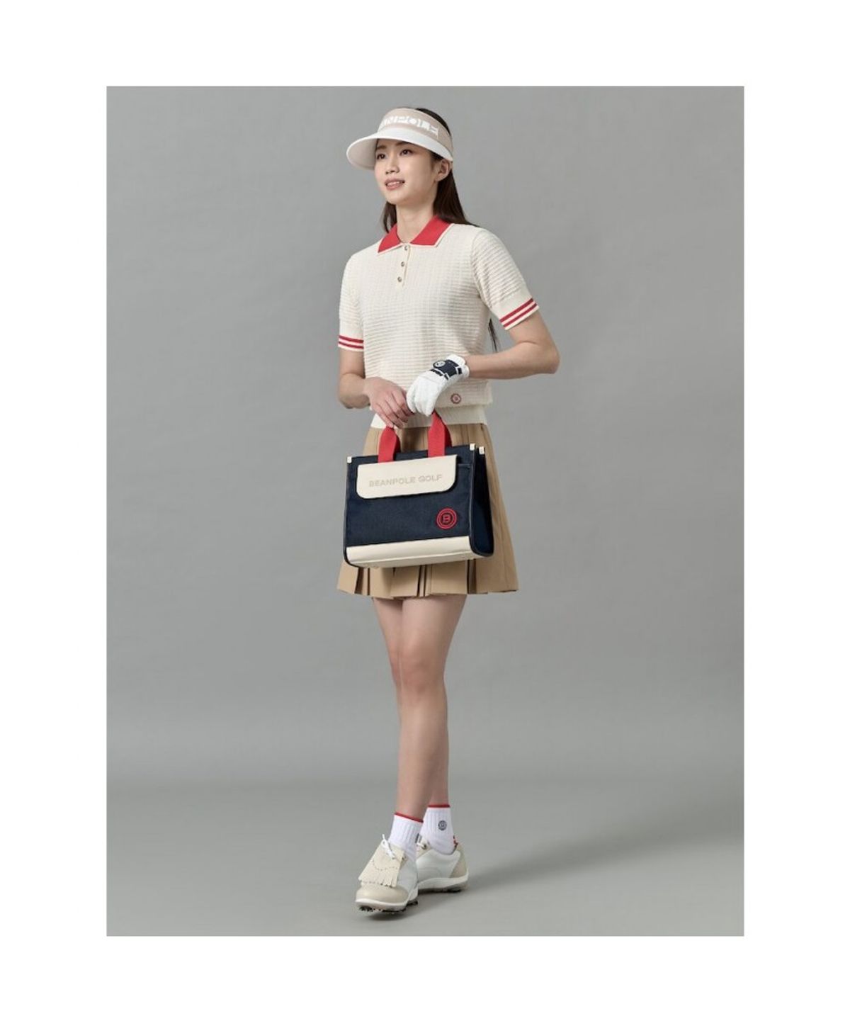 빈폴 액세서리(BEANPOLE ACCESSORY) 여성 벨 스퀘어 카트백 - 네이비