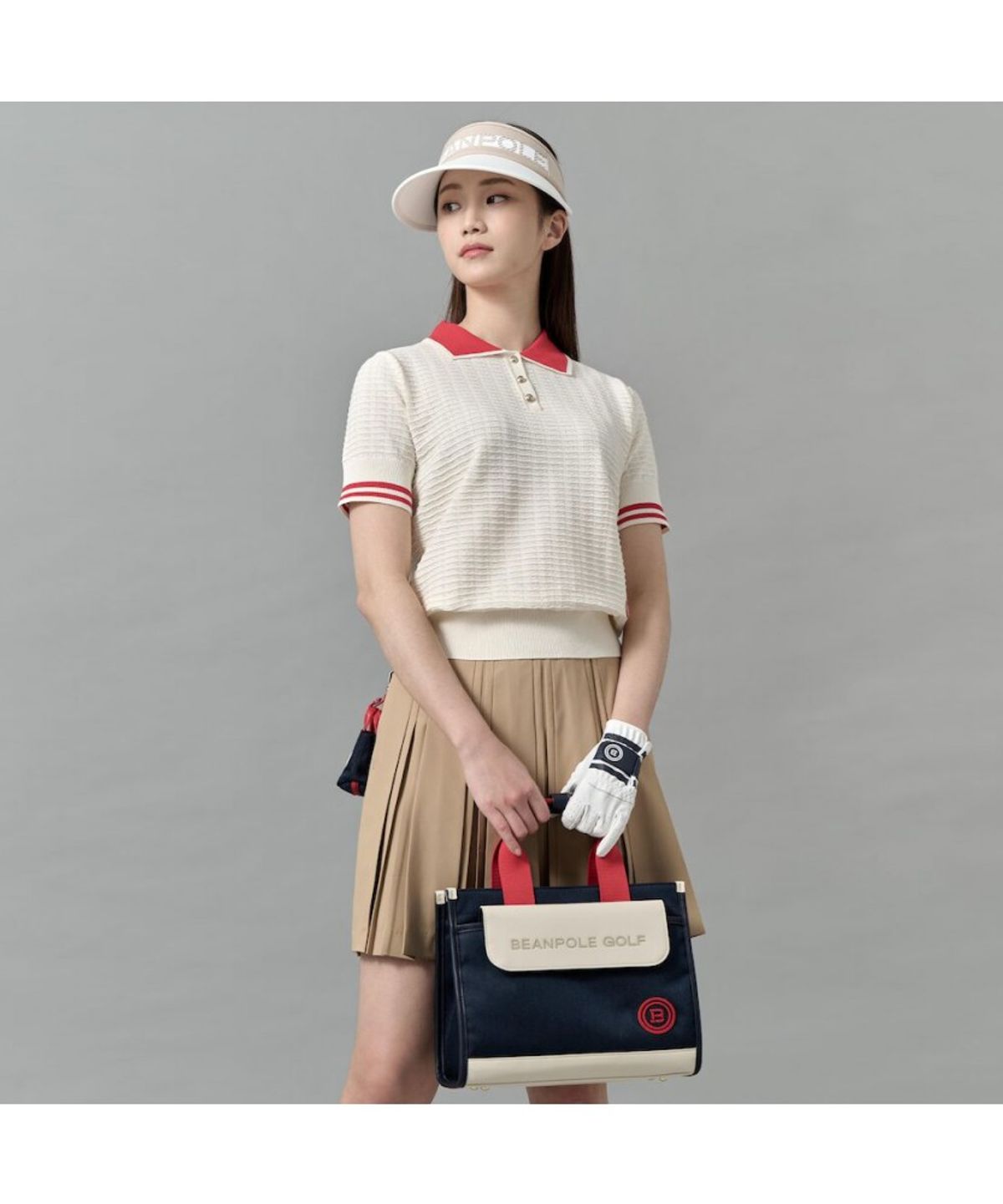 빈폴 액세서리(BEANPOLE ACCESSORY) 여성 벨 스퀘어 카트백 - 네이비