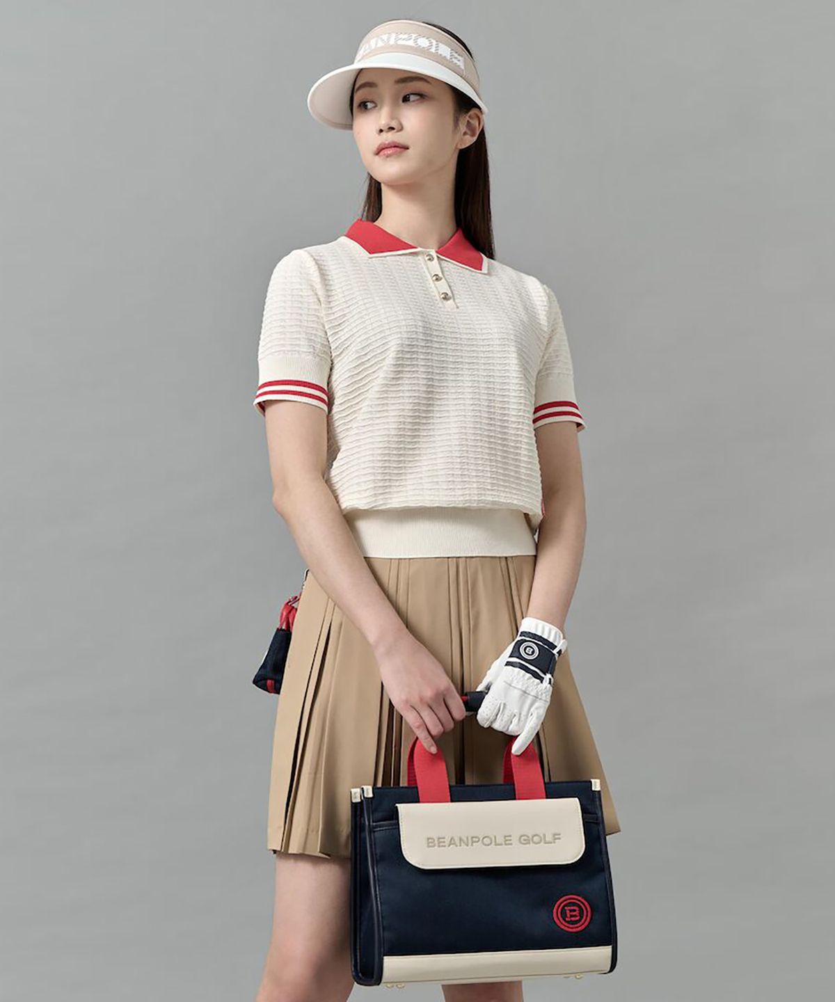 빈폴 액세서리(BEANPOLE ACCESSORY) 여성 벨 스퀘어 카트백 - 네이비