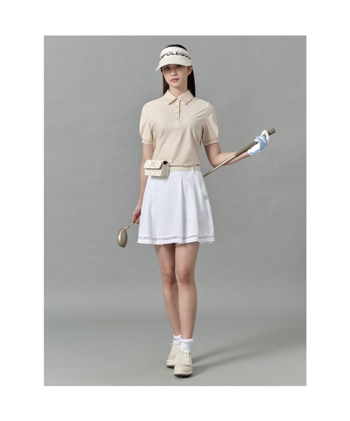 빈폴 액세서리(BEANPOLE ACCESSORY) 여성 그레이스 타공 벨트색 - 아이보리
