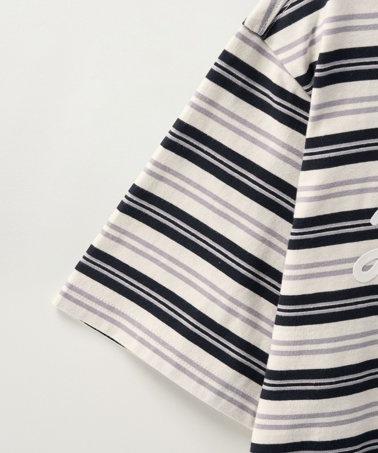 MUSINSA | SATUR Bon Voyage Stripe Ringer Short Sleeve T