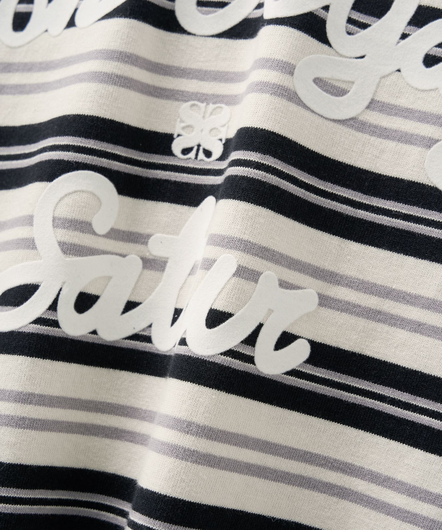 MUSINSA | SATUR Bon Voyage Stripe Ringer Short Sleeve T
