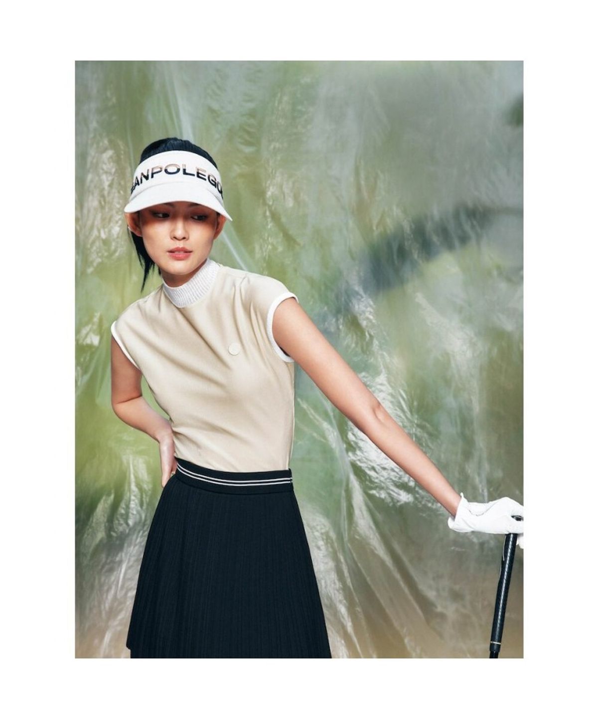 빈폴 액세서리(BEANPOLE ACCESSORY) 여성 리넨혼방 썬바이저 - 베이지