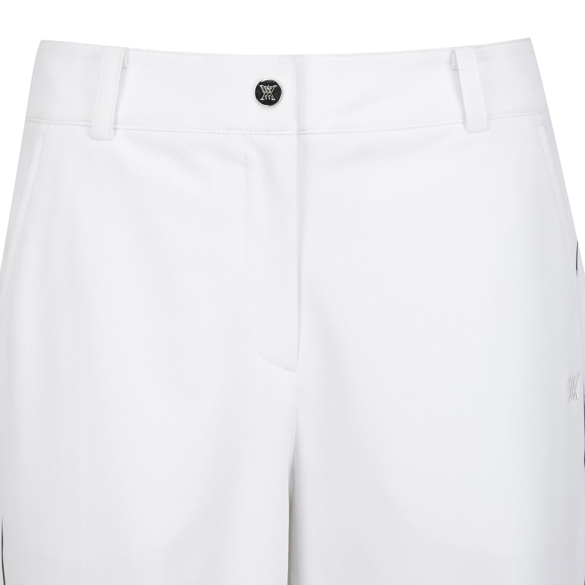 어뉴골프(ANEW GOLF) WOMEN SM SIDE LINE SEMI WIDE PANTS_WH