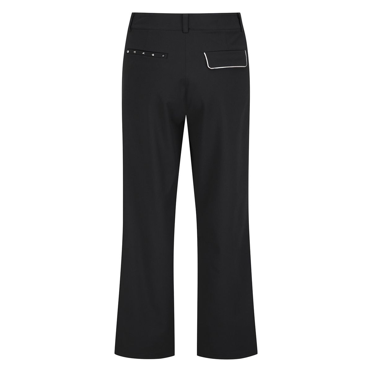 어뉴골프(ANEW GOLF) WOMEN SM SIDE LINE SEMI WIDE PANTS_BK