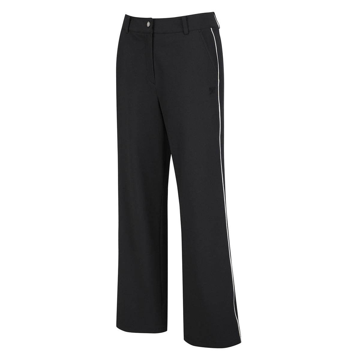 어뉴골프(ANEW GOLF) WOMEN SM SIDE LINE SEMI WIDE PANTS_BK