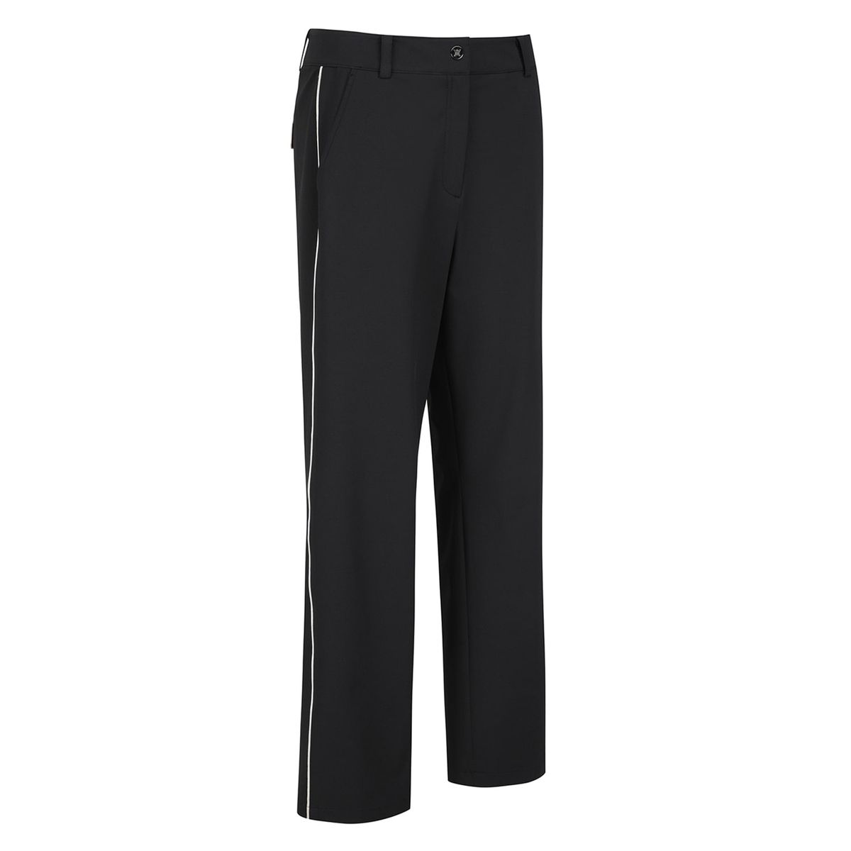 어뉴골프(ANEW GOLF) WOMEN SM SIDE LINE SEMI WIDE PANTS_BK