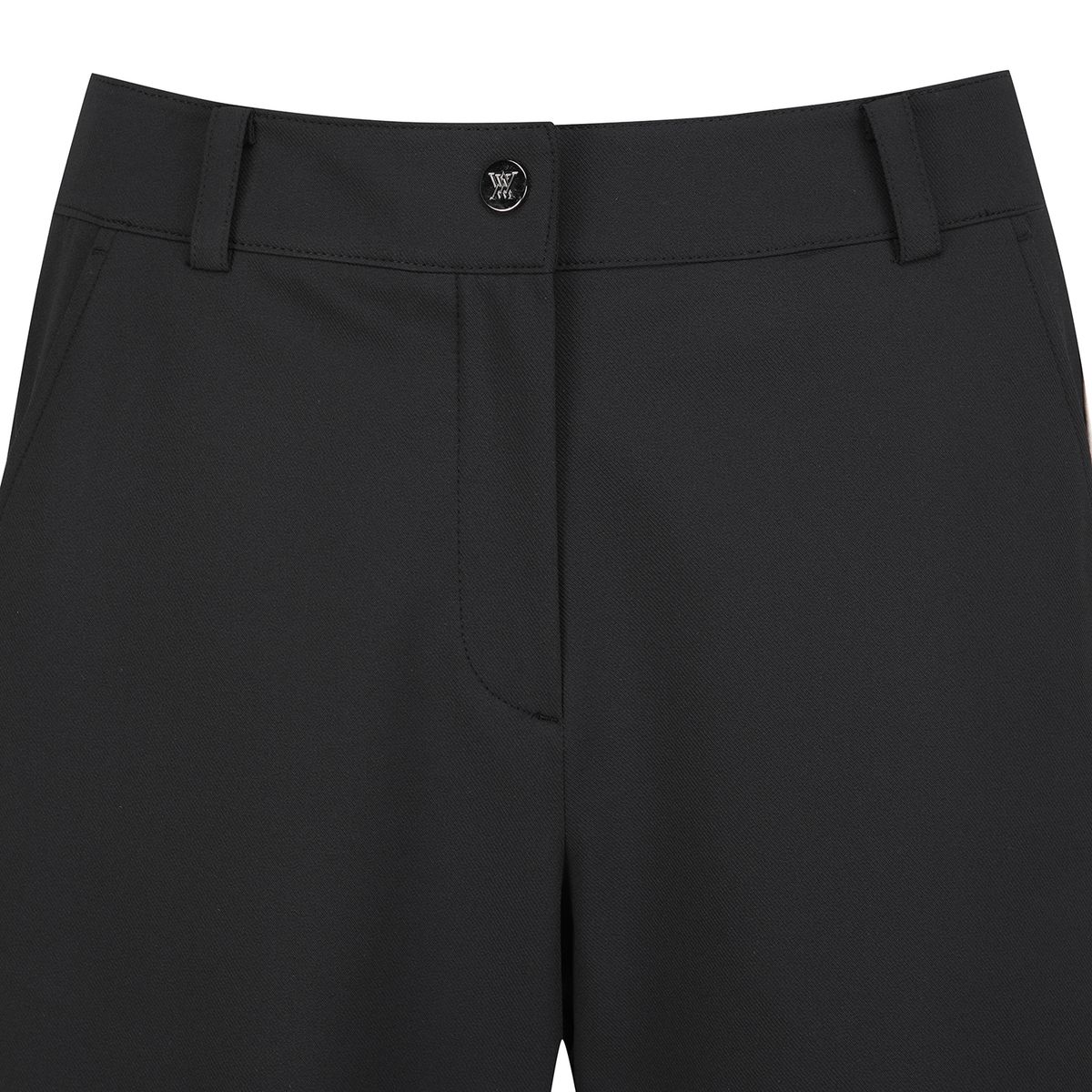 어뉴골프(ANEW GOLF) WOMEN SM SIDE LINE SEMI WIDE PANTS_BK
