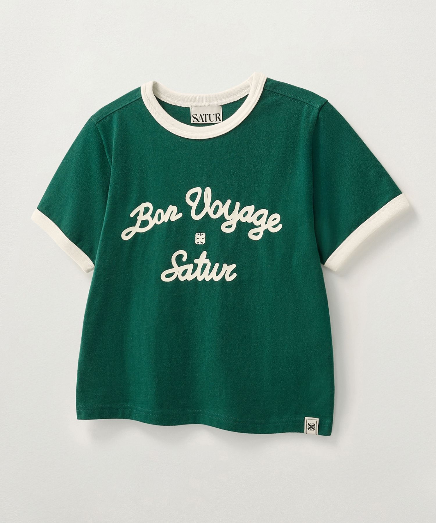 Tシャツ・カットソー SATUR Bon Voyage Ringer Short Sleeve T-Shirt (4 Colors) MUSINSA | SATUR (W) Bon Voyage Ringer Short Sleeve T-Shirt
