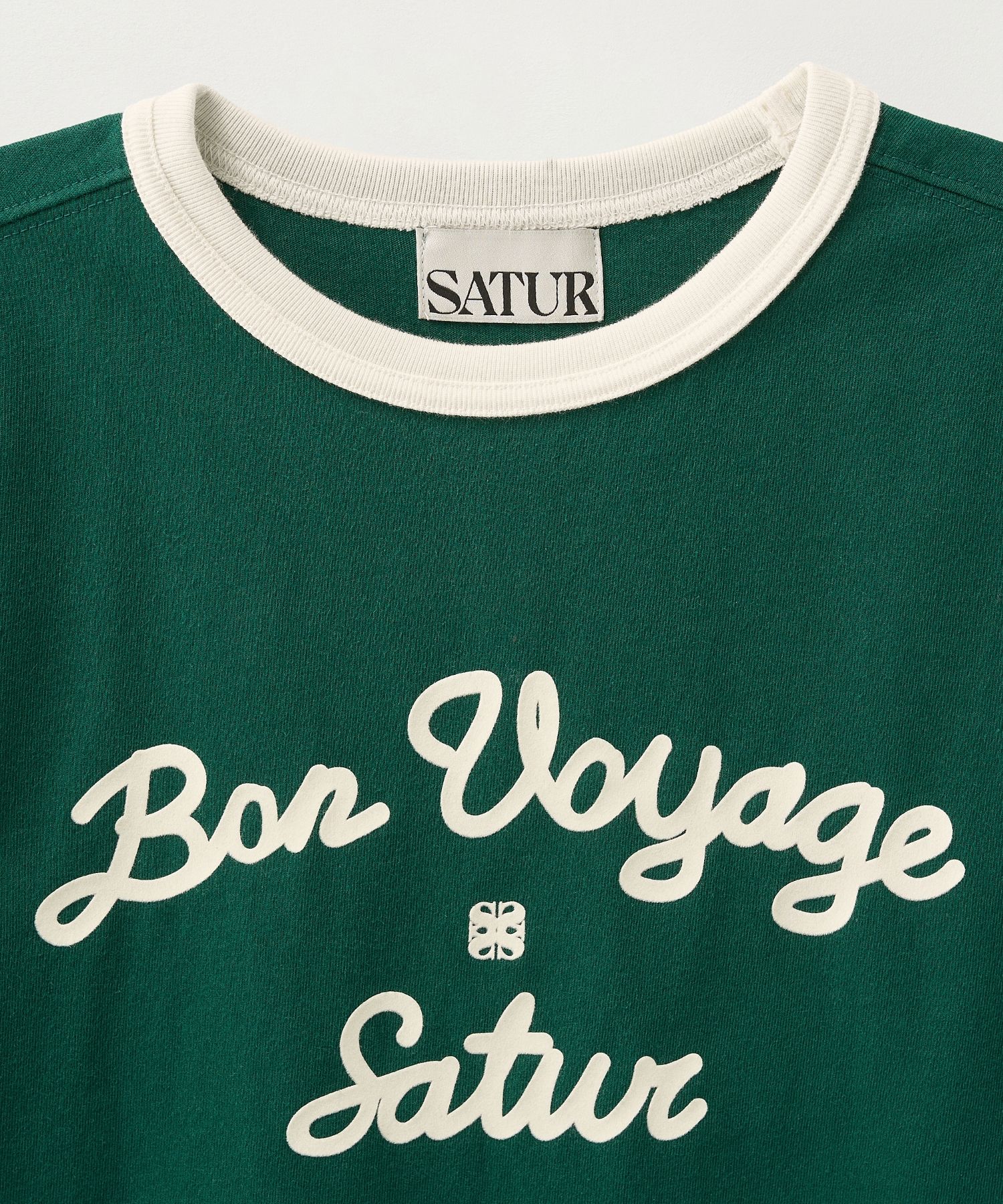 Tシャツ・カットソー SATUR Bon Voyage Ringer Short Sleeve T-Shirt (4 Colors) MUSINSA | SATUR (W) Bon Voyage Ringer Short Sleeve T-Shirt