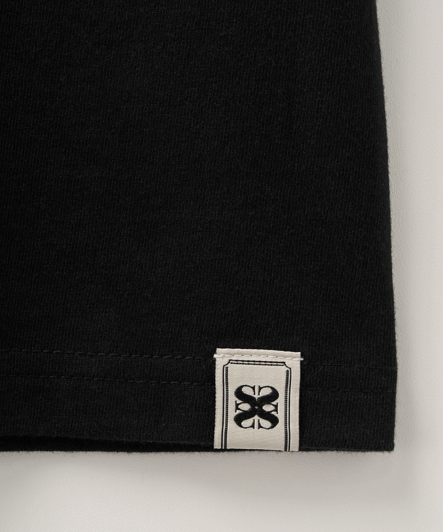 MUSINSA | SATUR (W) Bon Voyage Ringer Short Sleeve T-Shirt Black