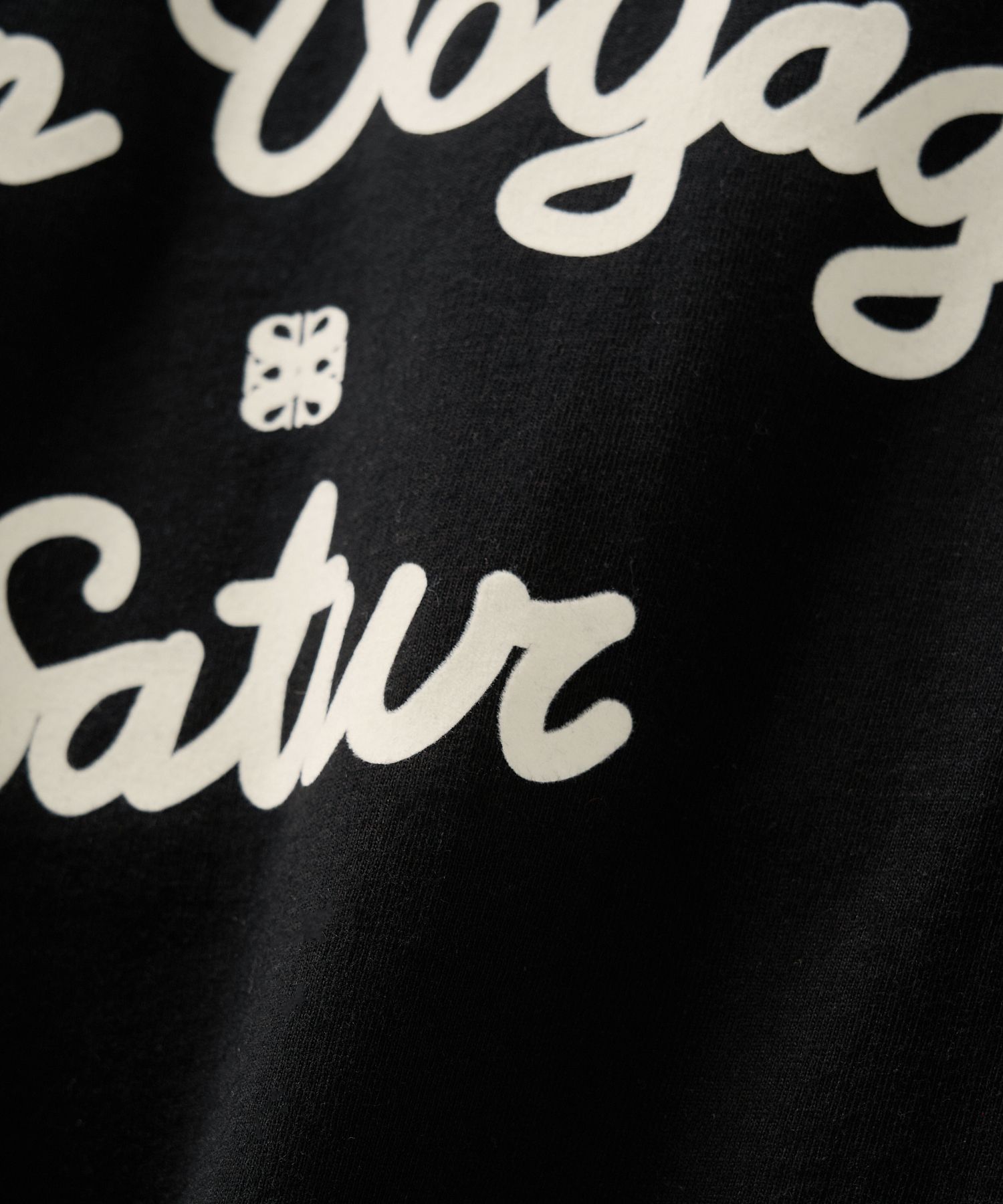MUSINSA | SATUR (W) Bon Voyage Ringer Short Sleeve T-Shirt Black