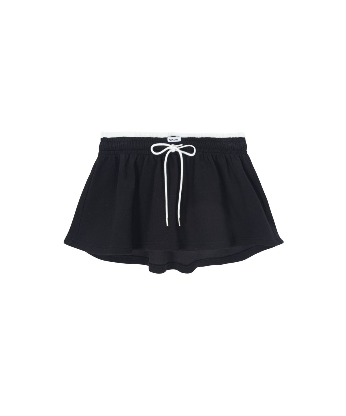 에즈이프 캘리(ASIF CALIE) SHORT FLARE SKIRT-PANTS BLACK
