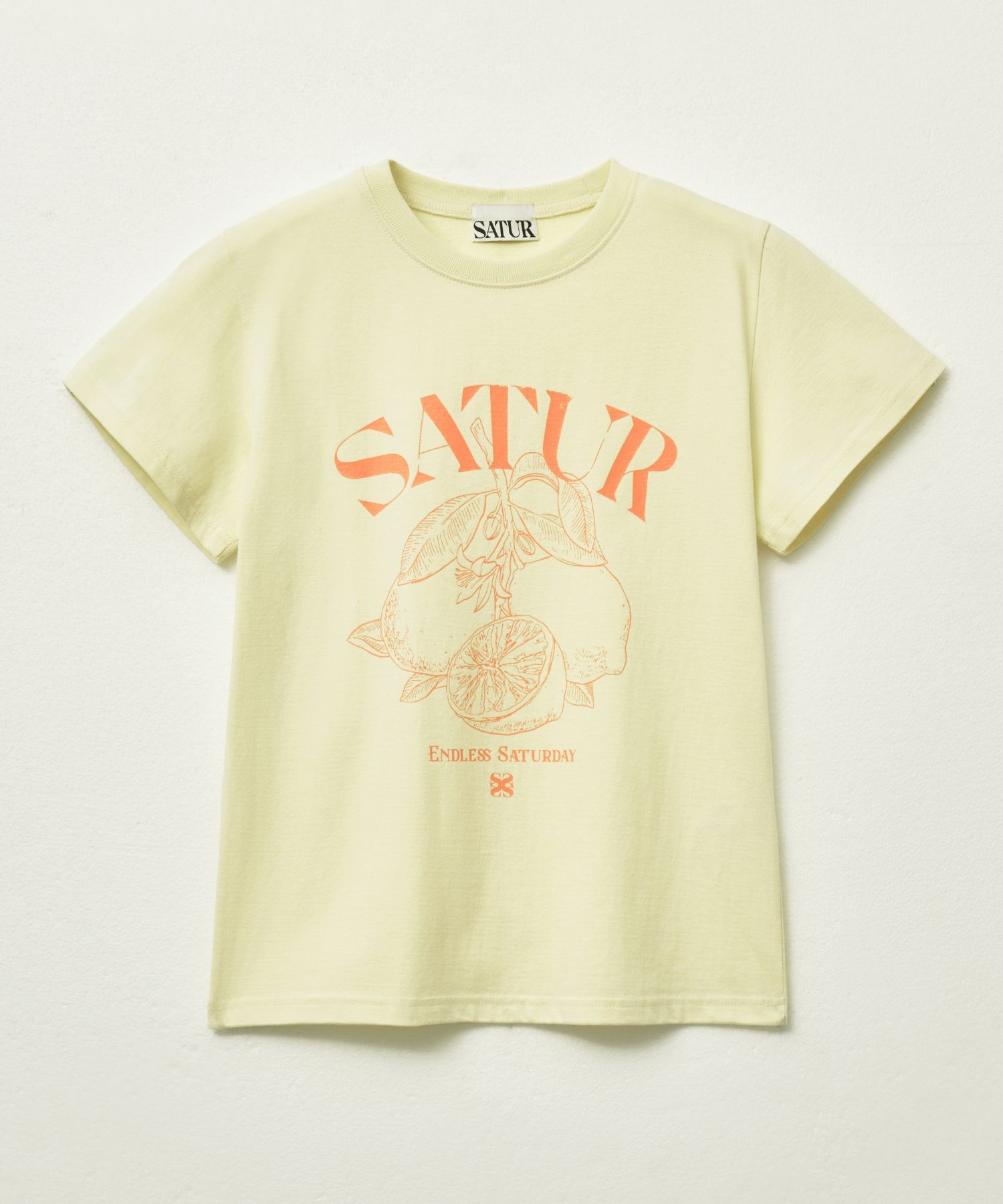 Tシャツ・カットソー SATUR Citron Summer Graphic Short Sleeve T-Shirt Light Blue SATUR | 세터 | 시트론 썸머 그래픽 반팔 티셔츠 라이트 블루