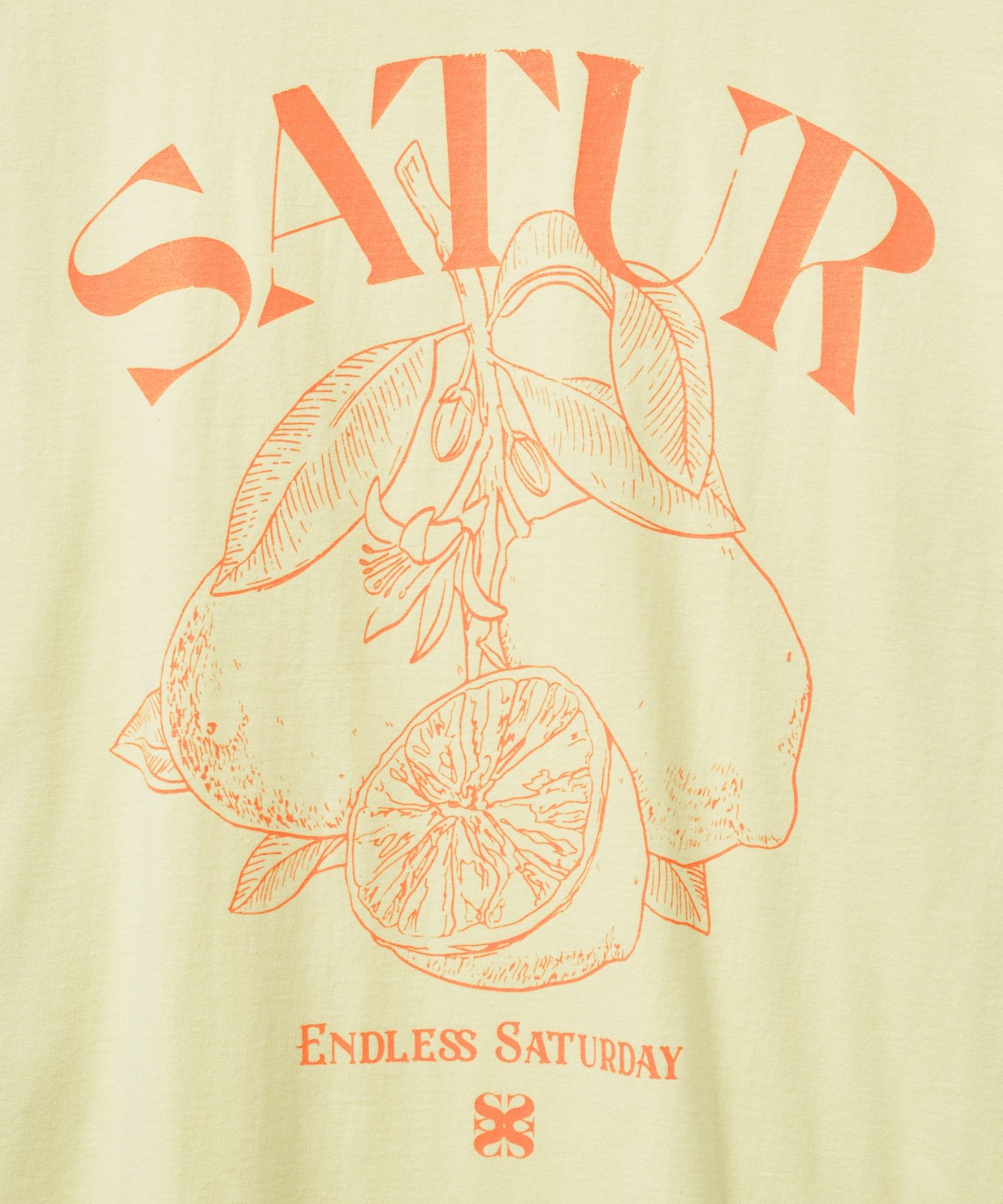 MUSINSA公式 | SATUR Capri Citron Drawing Summer Graphic