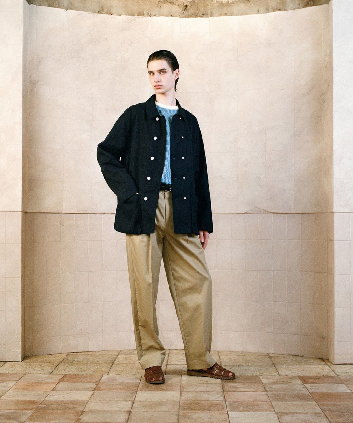 셔터(SHIRTER) GERMAN DUCK DB WORK JACKET (NAVY)