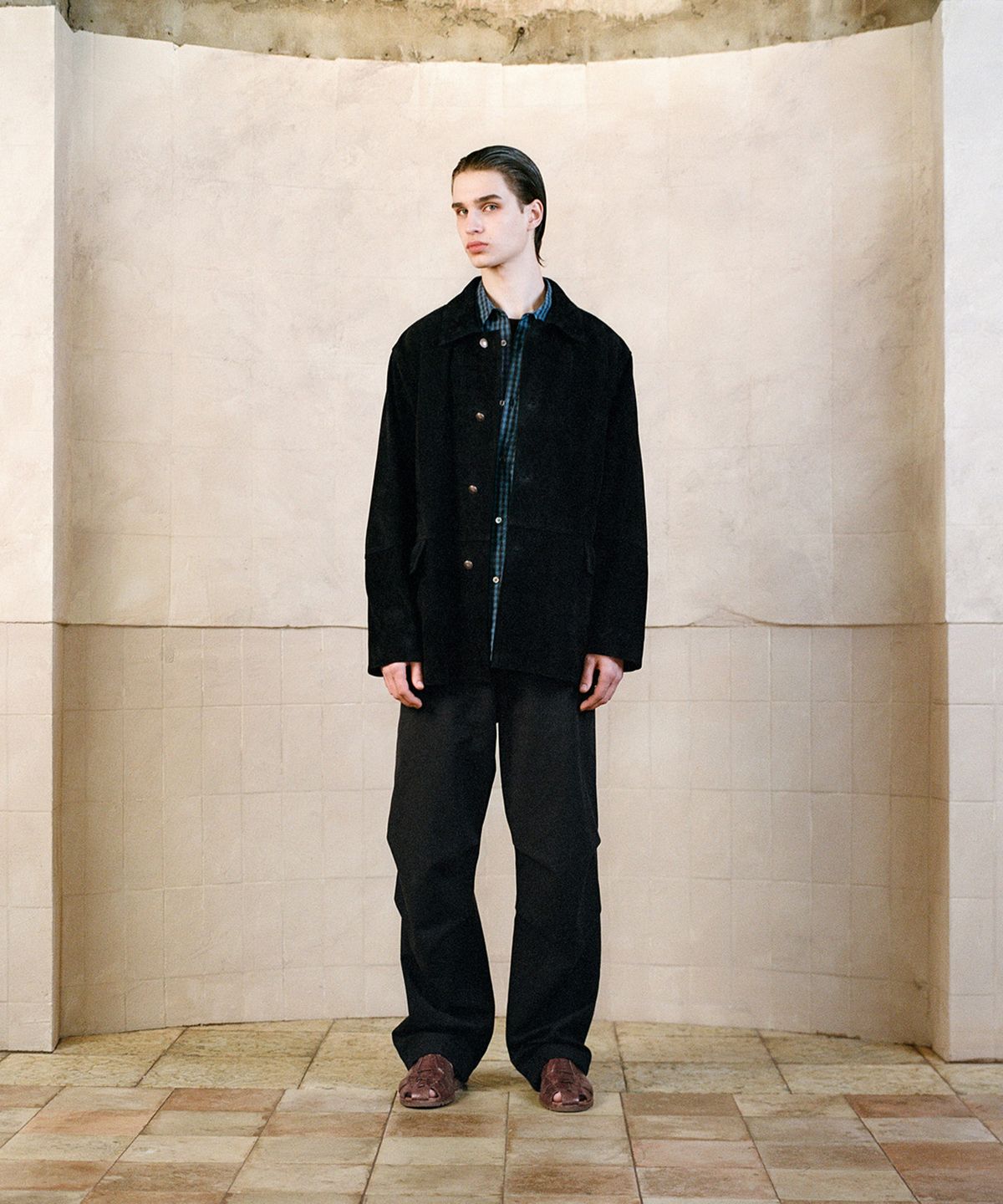 셔터(SHIRTER) BILL FIELD LINEN PANTS (BLACK)