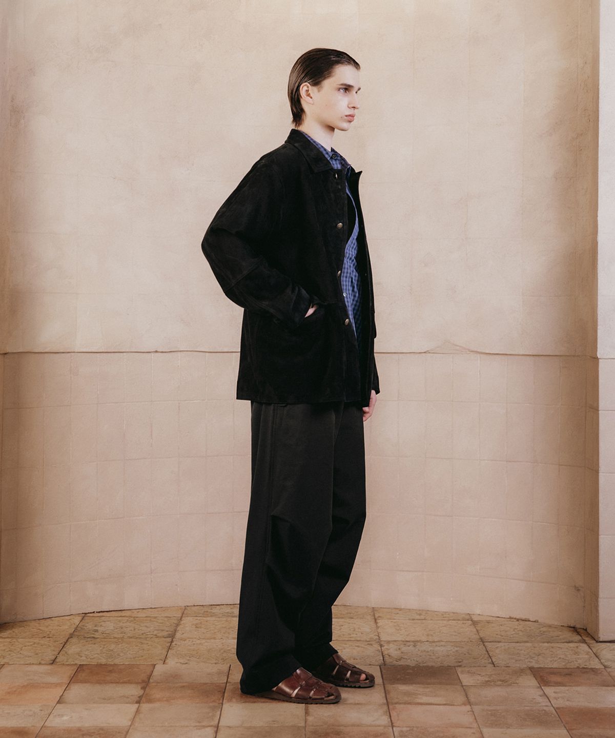 셔터(SHIRTER) BILL FIELD LINEN PANTS (BLACK)