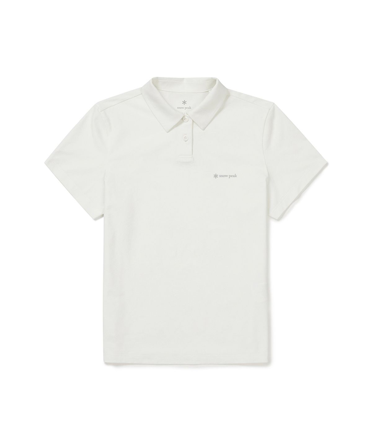 스노우피크 어패럴(SNOWPEAK APPAREL) 퀵드라이 여성 반팔 폴로 티셔츠 (S25MWTPS15) Off White