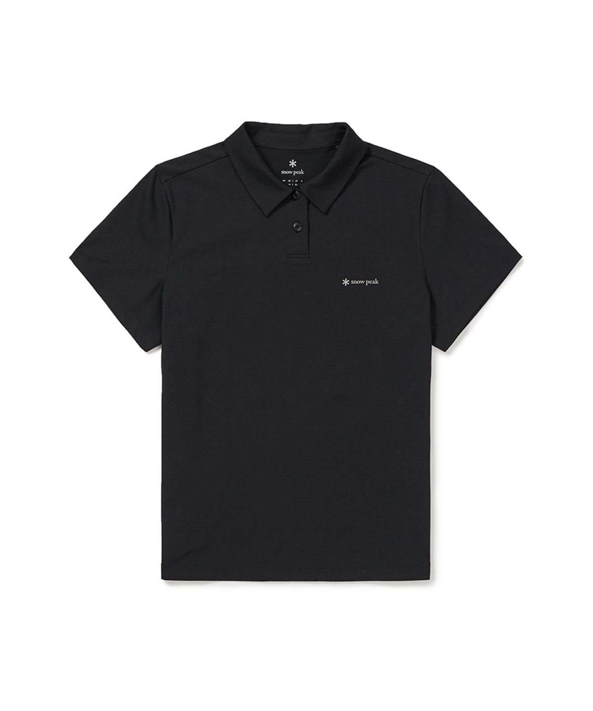 스노우피크 어패럴(SNOWPEAK APPAREL) 퀵드라이 여성 반팔 폴로 티셔츠 (S25MWTPS15) Black