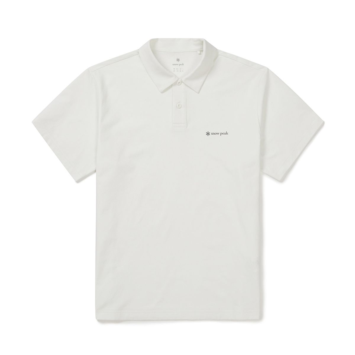 스노우피크 어패럴(SNOWPEAK APPAREL) 퀵드라이 반팔 폴로 티셔츠 (S25MMTPS14) Off White