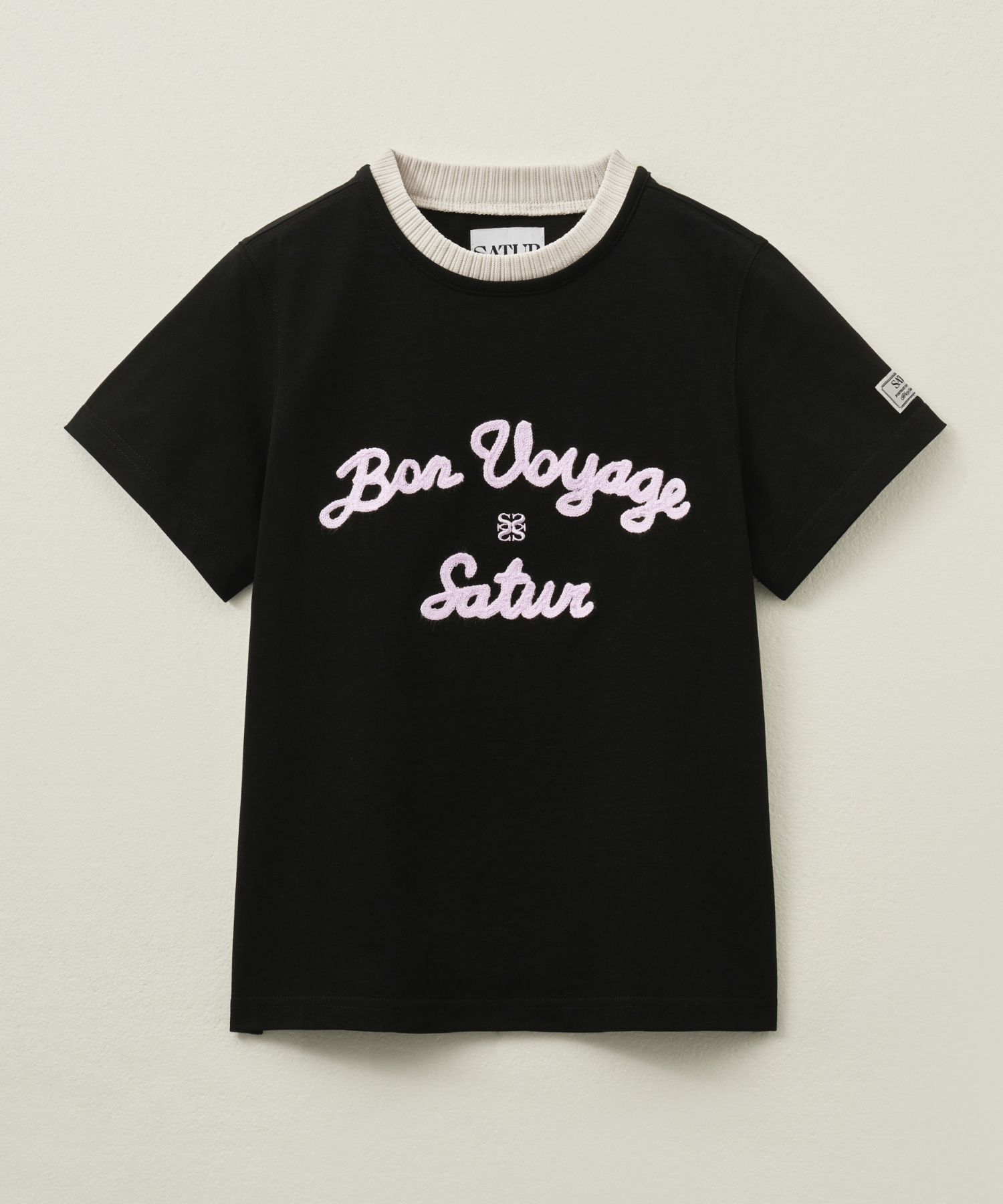 ★SATUR★ Setter Logo Embroidered Voyage Short Sleeve T-Shir MUSINSA | SATUR Setter Logo Embroidered Voyage Short Sleeve