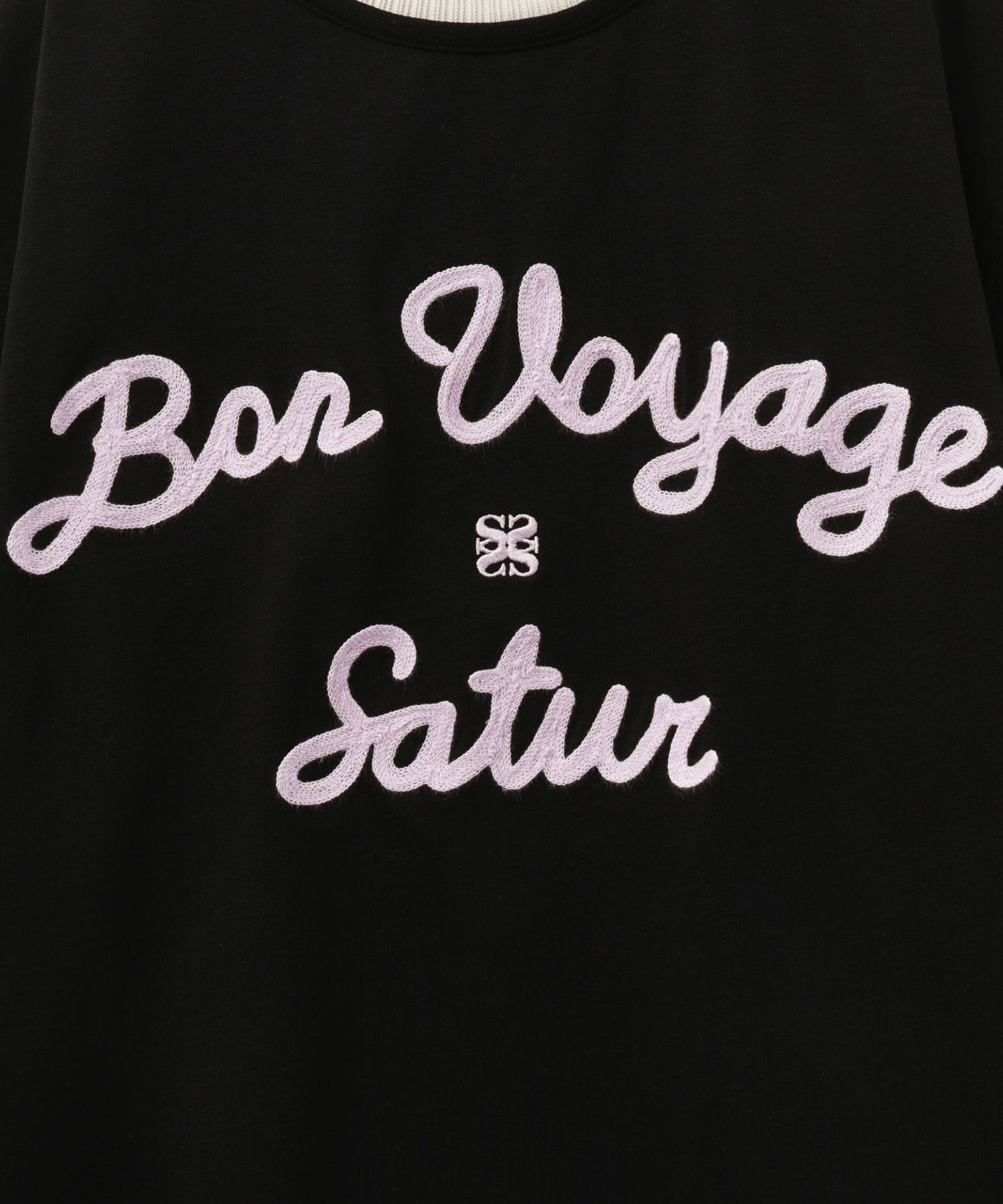 MUSINSA | SATUR Setter Logo Embroidered Voyage Short Sleeve