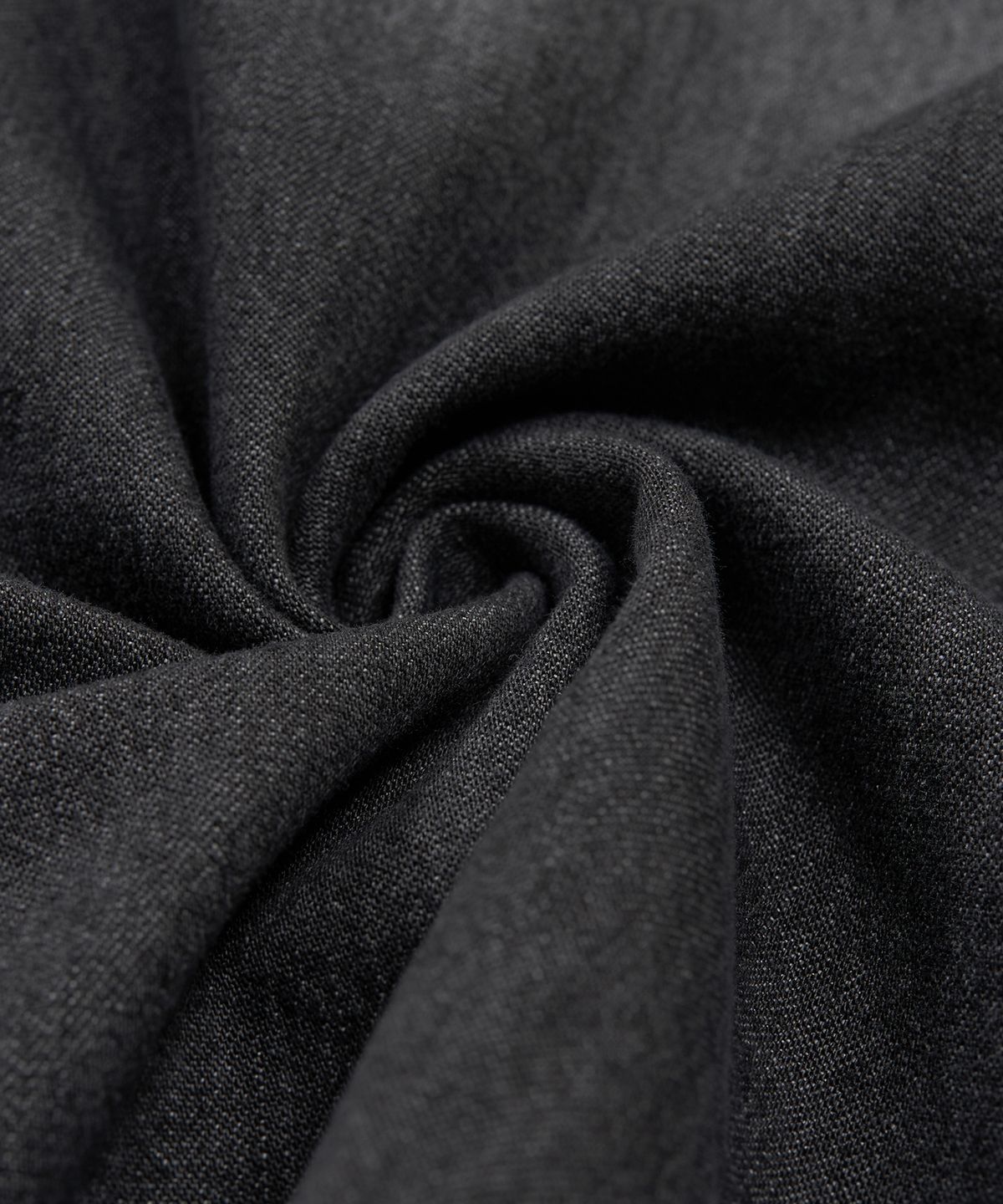 토피(TOFFEE) 핀턱 하프 데님 셔츠 (DEEP GREY)