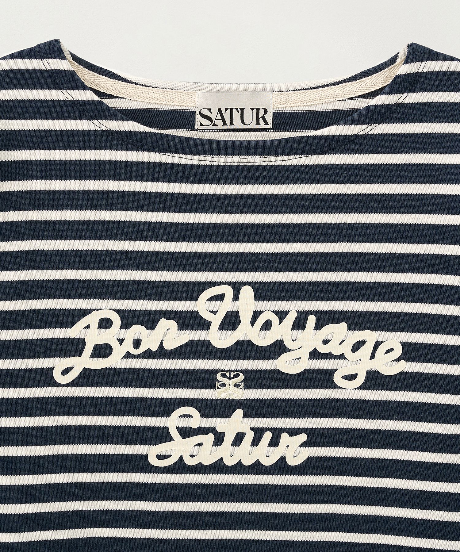 Tシャツ・カットソー SATUR (W) Bon Voyage Border Long Sleeve 5SA010 MUSINSA | SATUR (W) Bon Voyage Border Long Sleeve Navy