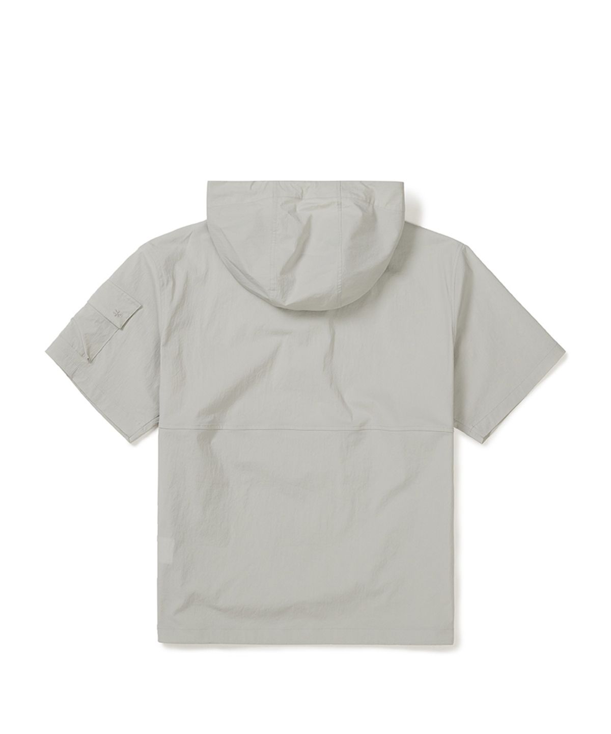 스노우피크 어패럴(SNOWPEAK APPAREL) 루트 후드 반팔 아노락 (S25MMRAN65) Light Gray