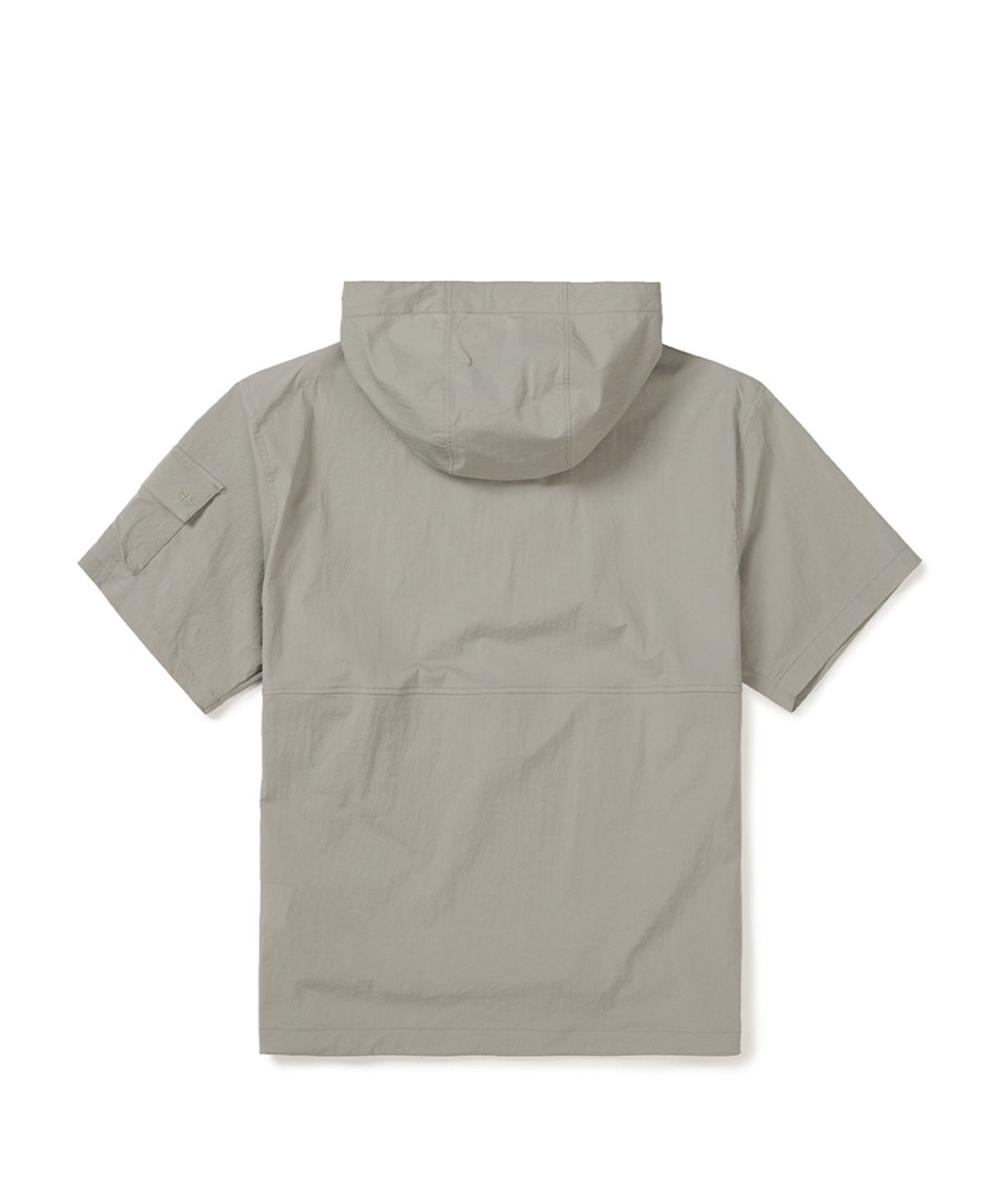 스노우피크 어패럴(SNOWPEAK APPAREL) 루트 후드 반팔 아노락 (S25MMRAN65) Fog Gray