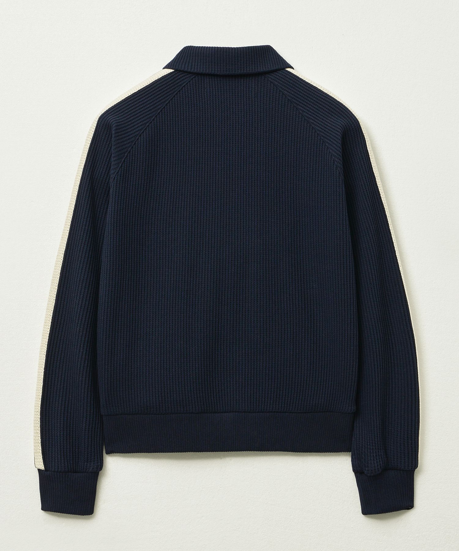 MUSINSA | SATUR (W) Lawton Waffle Collar Track Jacket Navy
